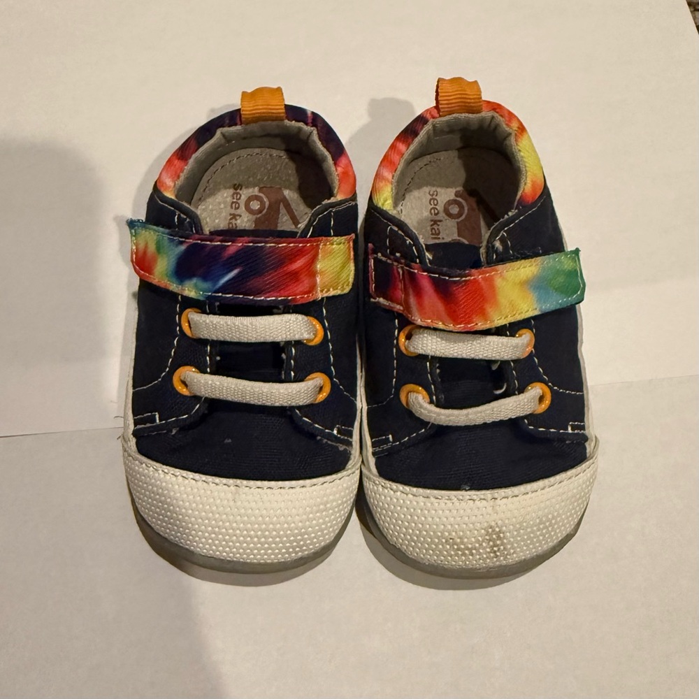 See Kai Run Navy and Rainbow toddler 4